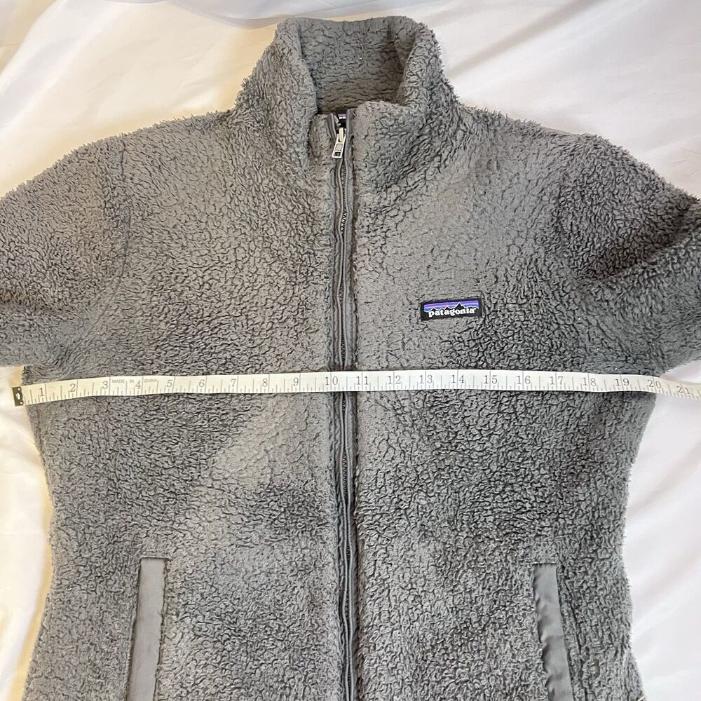 Patagonia Women's Los Gatos Fleece Full Zip Jacket Charcoal Grey Size M Worn